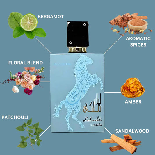 LAIL MALEKI MOROCCAN BLUE BY LATTAFA 100MLS