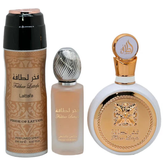 3 PIECE GIFT SET FAKHAR WOMEN BY LATTAFA  100MLS