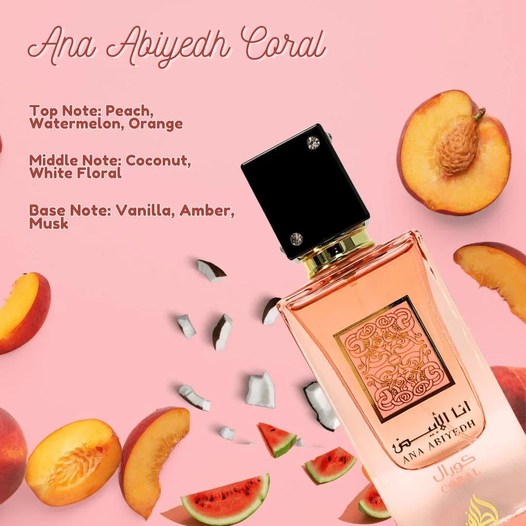 I AM WHITE ANA ABIYEDH CORAL BY LATTAFA 60MLS