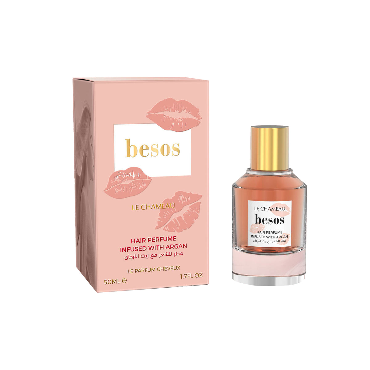 BESOS HAIR PERFUME INFUSED WITH ARGAN OIL 50MLS BY LE CHAMEAU