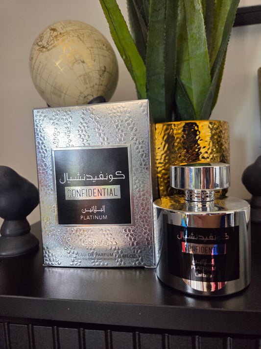 CONFIDENTIAL PLATINUM BY LATTAFA 100MLS