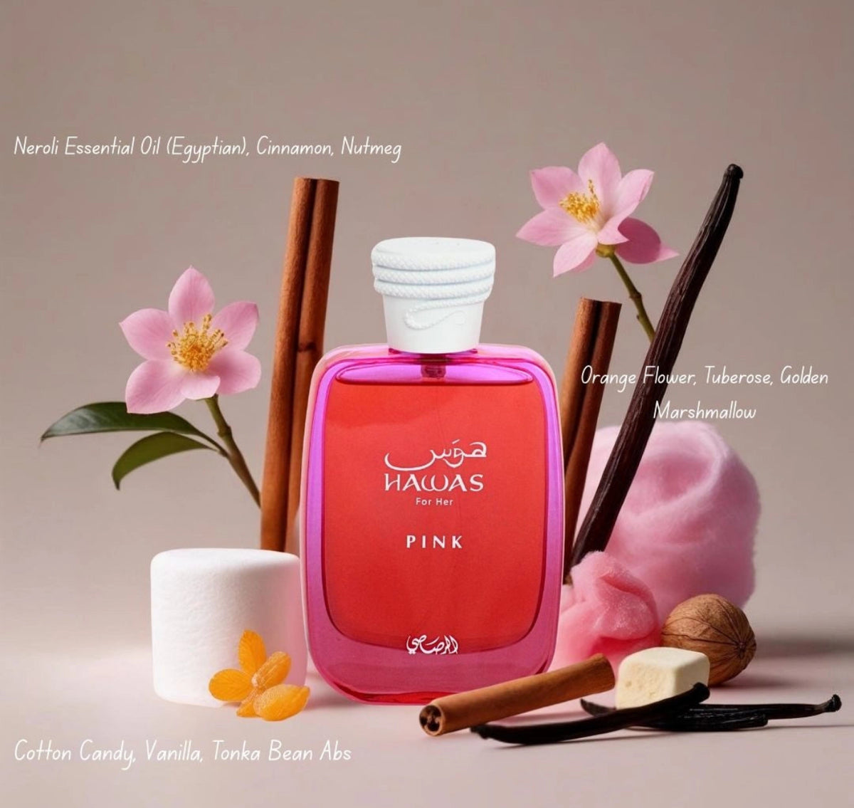 HAWAS FOR HER PINK BY RASASI 100MLS