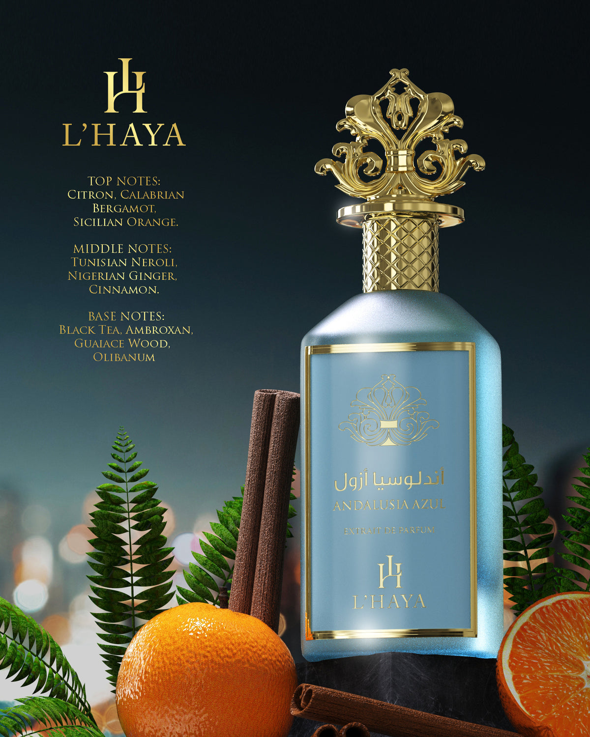 ANDALUSIA AZUL EXTRAIT BY L'HAYA 100MLS