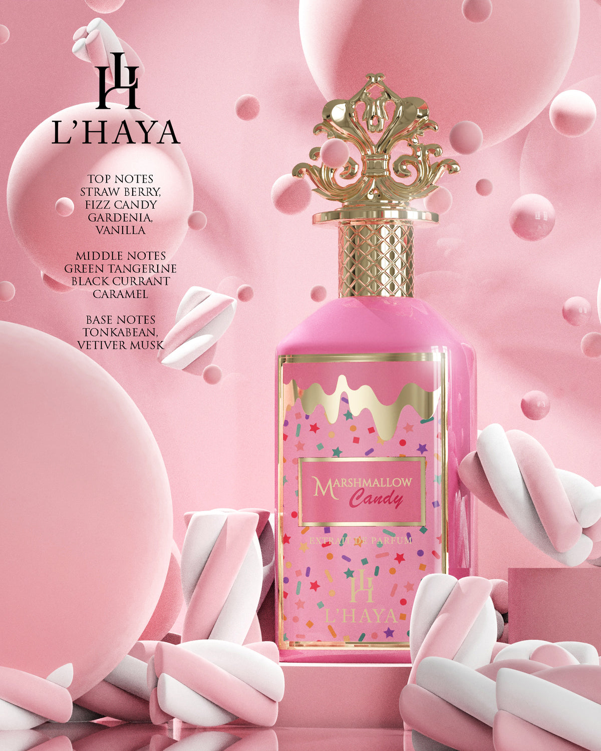 MARSHMALLOW CANDY EXTRAIT BY L'HAYA 100MLS