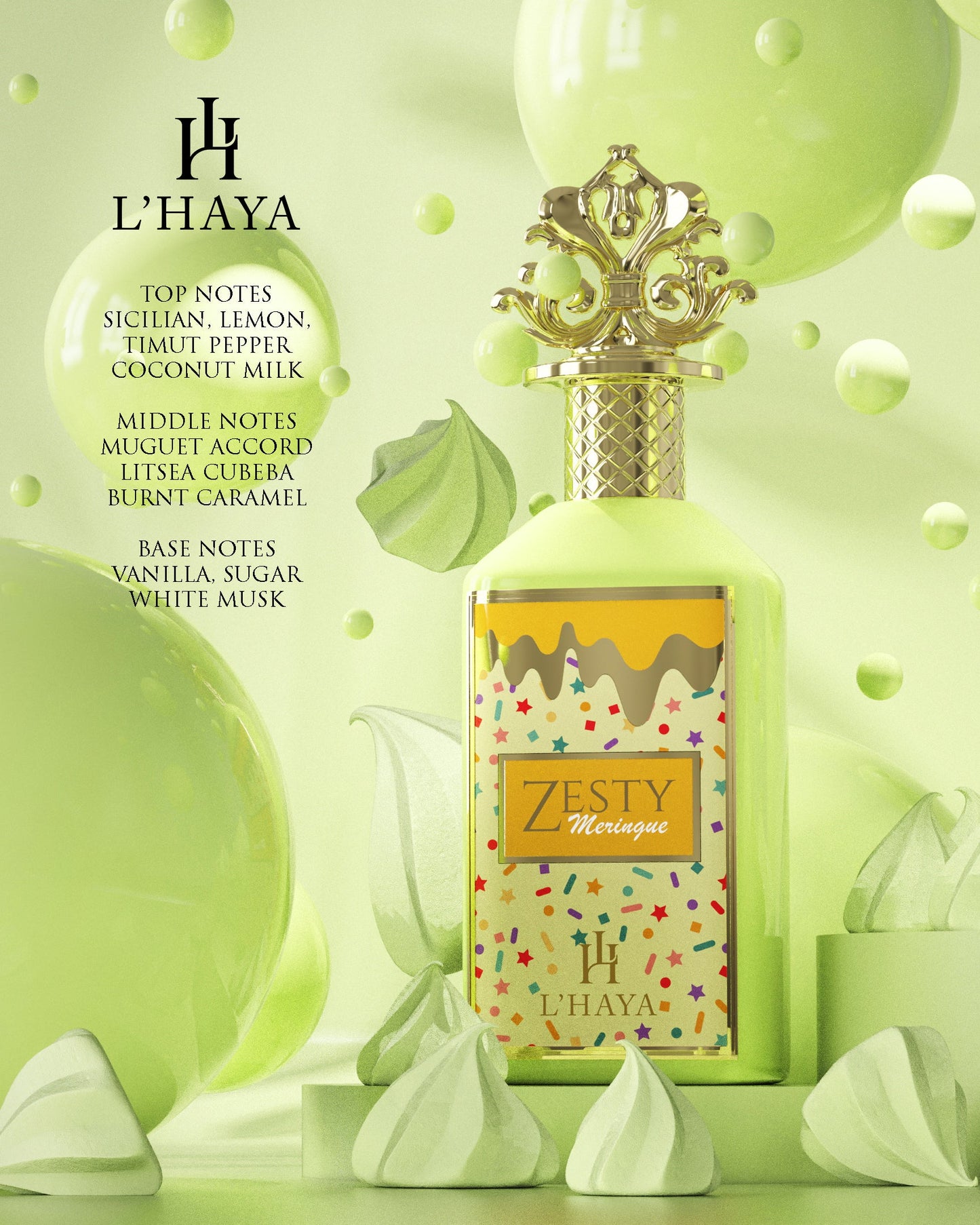 ZESTY MERINGUE EXTRAIT BY L'HAYA 100MLS
