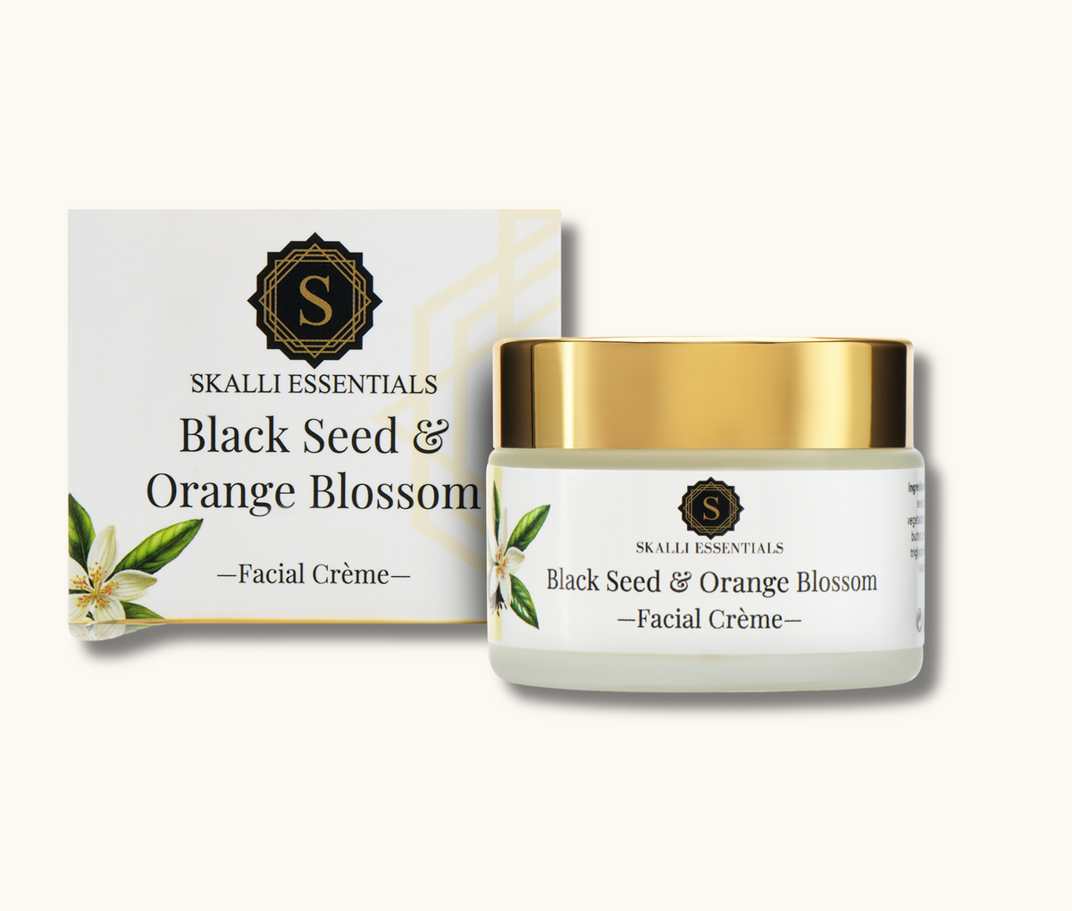Skalli Essentials
Black Seed & Orange Blossom Facial Crème 50g
