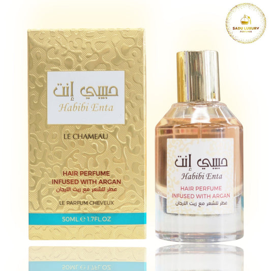 HABIBI ENTA HAIR PERFUME INFUSED WITH ARGAN OIL BY LE CHAMEAU 50MLS