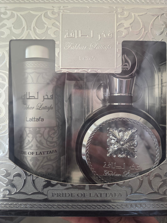 FAKHAR BLACK set BY LATTAFA 100MLS