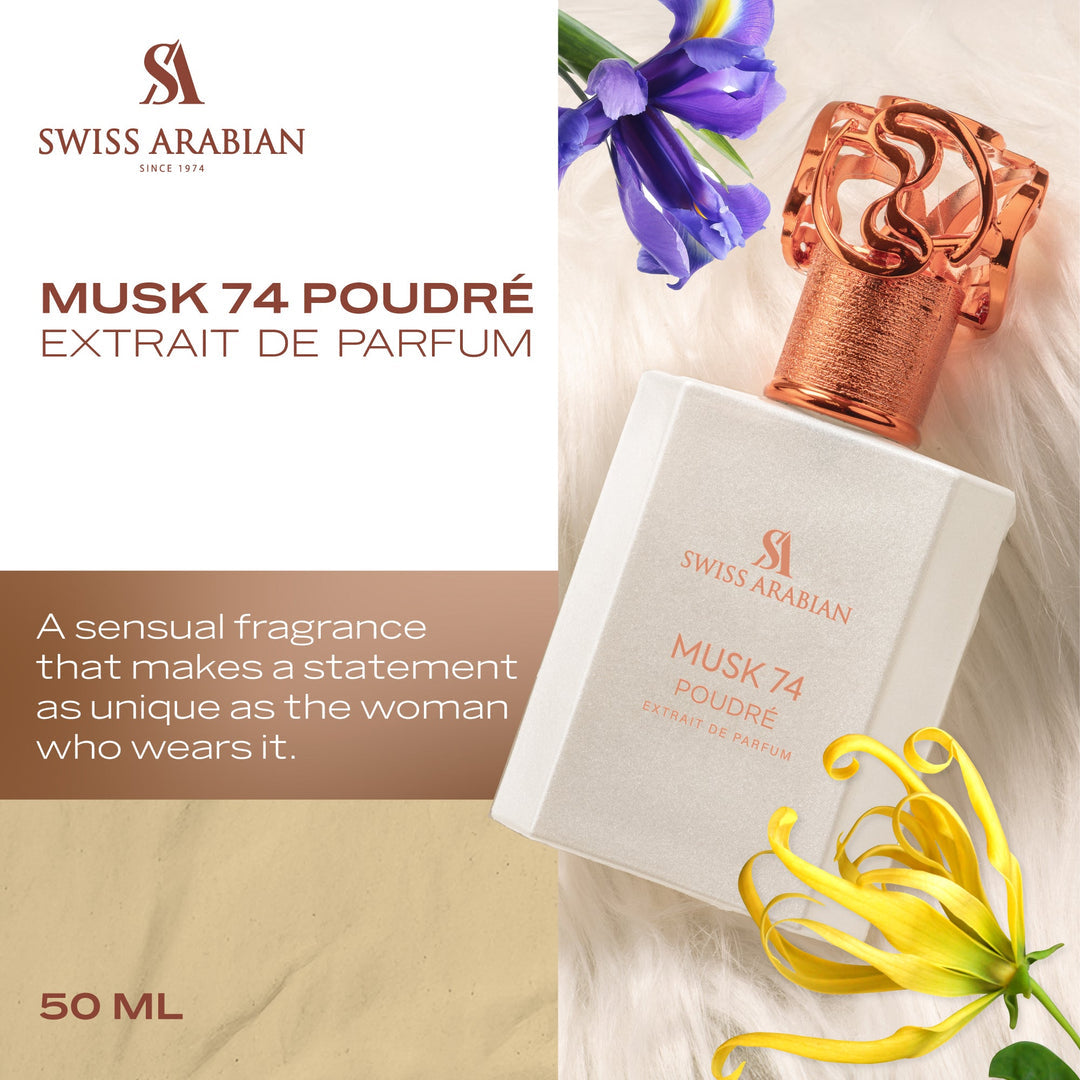 MUSK 74 POUDRE EXTRAIT DE PARFUM 50 ML BY SWISS ARABIAN