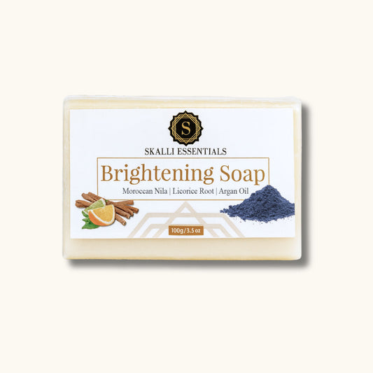 Skalli Essentials
Brightening Soap Bar | With Moroccan Nila, Licorice Root, and Orange Peel Extract