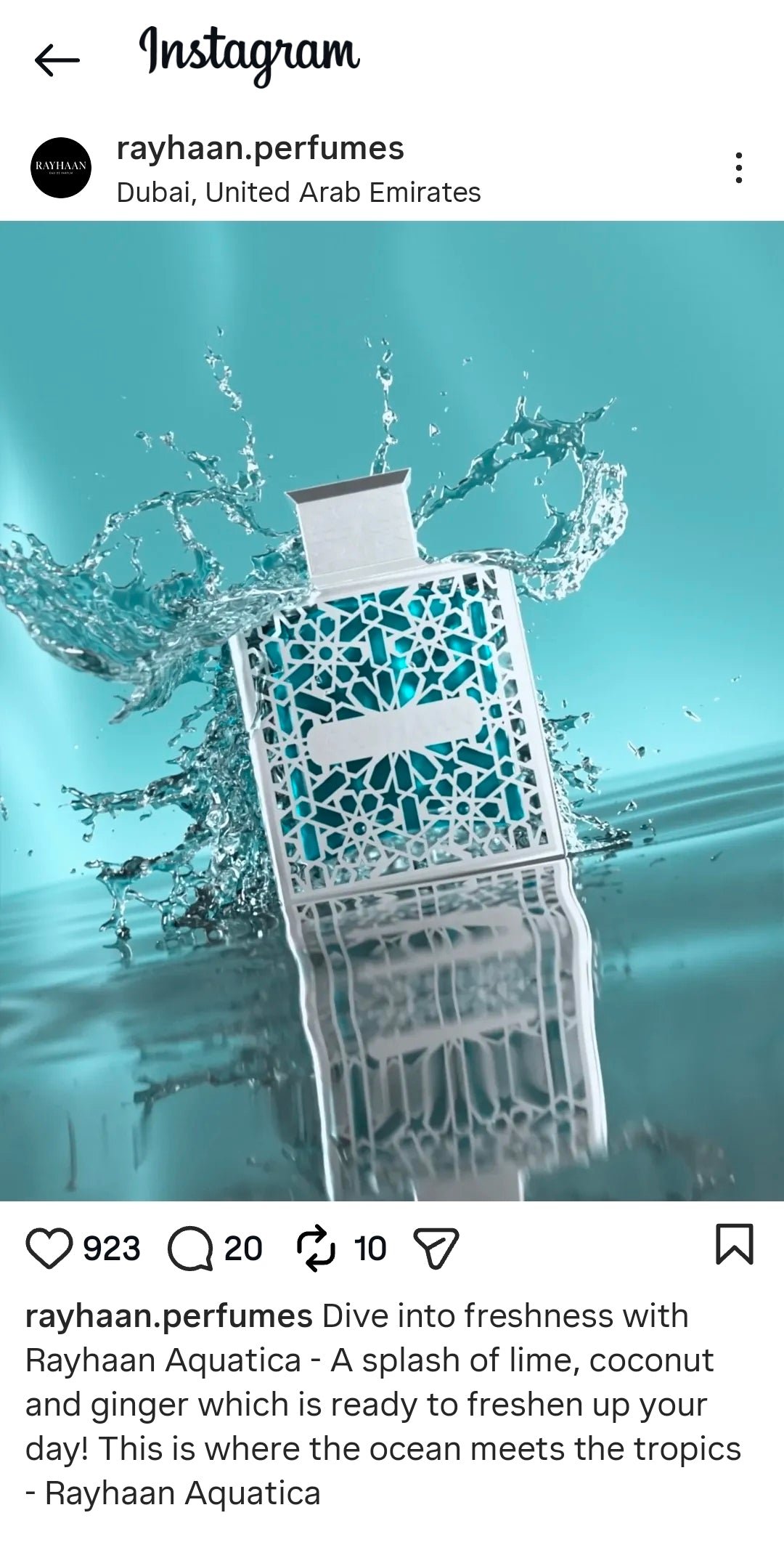 AQUATICA BY RAYHAAN 100MLS